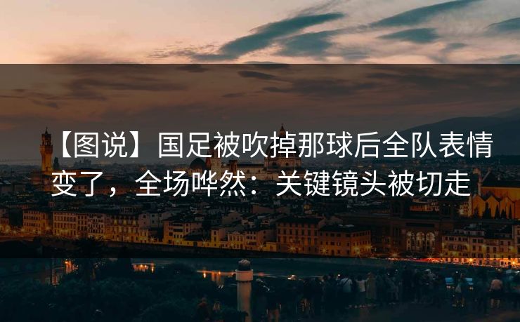 【图说】国足被吹掉那球后全队表情变了，全场哗然：关键镜头被切走