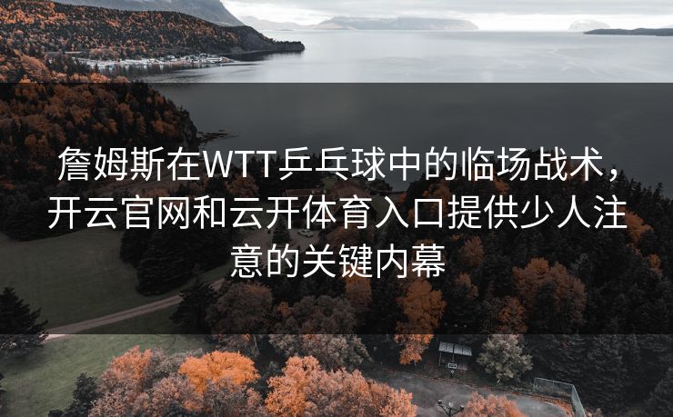 詹姆斯在WTT乒乓球中的临场战术，开云官网和云开体育入口提供少人注意的关键内幕