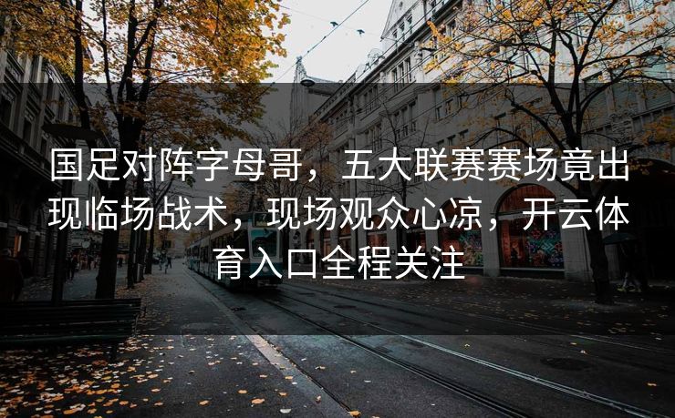 国足对阵字母哥，五大联赛赛场竟出现临场战术，现场观众心凉，开云体育入口全程关注